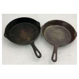 Griswold Cast Iron Skillets Lot of Two