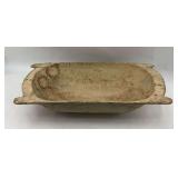 Hand-Carved Wooden Dough Bowl Trencher c. 1900s
