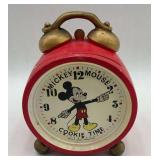 Vintage Mickey Mouse Cookie Time Alarm Clock Jar