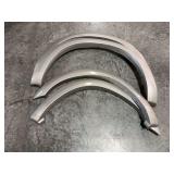 Set of Silver Painted Automotive Fender Flares