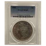 1885 Morgan Dollar PCGS MS62 Certified Coin