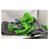 Green and Gray Camping Tent with Poles