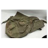 Olive Drab Canvas Duffel Bag with Stenciling