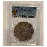 1883-O Morgan Silver Dollar PCGS MS62 Slabbed