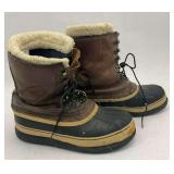 Sorel Winter Boots Leather Rubber Soles Size Unknown