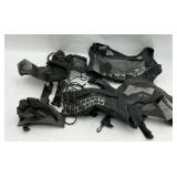 Black Mesh Weigh Bags And Rod Holders Set