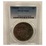 1904-O Morgan Dollar PCGS MS63 Graded Coin