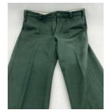 Codet Wool Trousers Green Size 38x33