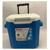 Coleman 16-Quart Wheeled Blue Cooler