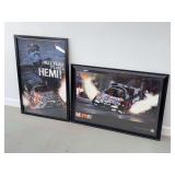 Mopar Hemi Framed Advertising Posters Set