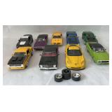 Assorted Diecast Model Cars and Wheels Group