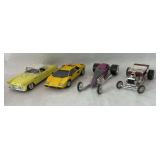Assorted Scale Model Cars Lot of Four