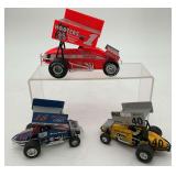 Diecast Sprint Car Model Lot of 3