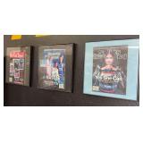Framed Sports Illustrated and Die Cast Magazines