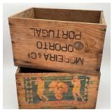 Moreira & Co Portuguese Wooden Port Crate
