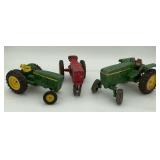 Ertl John Deere and Case Diecast Tractors