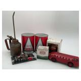 Assorted Texaco Collectibles and Oil Cans