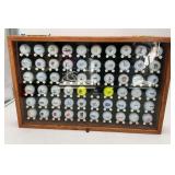 Wooden Display Case With Golf Balls