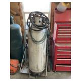 Manchester Tank Propane Cylinder with Cart, Hoses, and Gauges