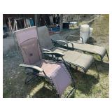 Set of Three Outdoor Lounge Chairs