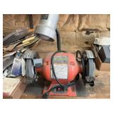 Central Machinery 8-Inch Bench Grinder with Flexible Work Light