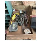 Assorted Hand Tools and Shop Accessories in Box