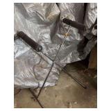 Folding Chrome Utility Stand with Foam Cushions