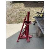 Red Manual Tire Changer Stand