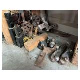 Assorted Towing and Hitch Accessories including Balls, Receivers, and Pins