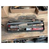 Assorted Metal Files and Hand Tools with Wooden Handles