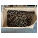 Assorted Metal Chain in Cardboard Box