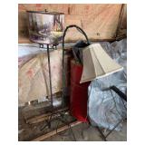 Pair of Floor Lamps with Decorative Shades