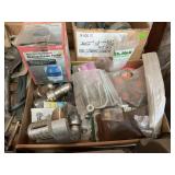 Assorted Automotive Tools, Hardware, and Bearing Grease Packer