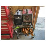 Lincoln Electric Weld-Pak 175 HD Wire Feeder Welder and Hypertherm Powermax 30 Air Plasma Cutter on Cart