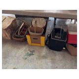 Assorted Baskets, Pressure Cooker in Box, Igloo Cooler, and Electronics