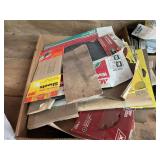 Assorted Sandpaper, Sanding Discs, and Heavy Duty Trailer Net Lot
