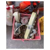Ratchet Straps, Heavy Duty Chain, and Crate Assortment