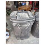 Heavy-Duty Black Plastic Utility Bin with Lid