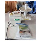 Green Star Twin Gear Juice Extractor with Operation Manual