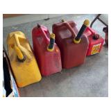 Assorted Plastic Fuel Containers and Gas Cans