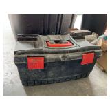 Black and Red Plastic Portable Tool Box