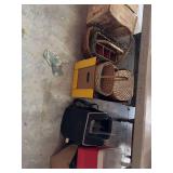 Assorted Baskets, Pressure Cooker in Box, Igloo Cooler, and Electronics