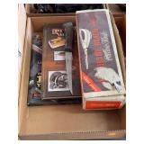 Mixed Lot with Hamilton Beach Electric Knife, Fishing Book, and Fixed Blade Knife