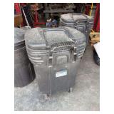 SEMCO 45-Gallon Rolling Plastic Trash Can