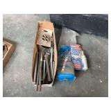 Assorted Hardware, Fasteners, Abrasive Sleeves, Steel Wool, and Sealant