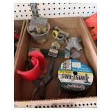 Lot of Gardening Supplies, Pruners, Garden Ties, and Hose Fittings