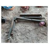 Crank Crane Hoist with Steel Frame and Extension Pipes