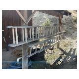 Two Aluminum Extension Ladders