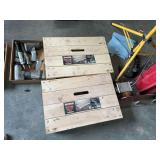 Franklin 24 in. x 16 in. Solid Deck Hardwood Dolly, Set of 2
