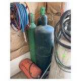 Assorted Gas Cylinders and Safe Way Tank